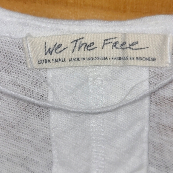 We The Free* Fresh Start Tee* Relaxed Fit* White* Sz XS - Picture 2 of 6